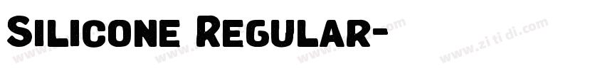 Silicone Regular字体转换
